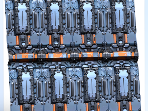 Sci-FI Seamless Texture CG テクスチャ