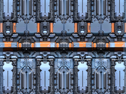 Sci-FI Seamless Texture CG テクスチャ