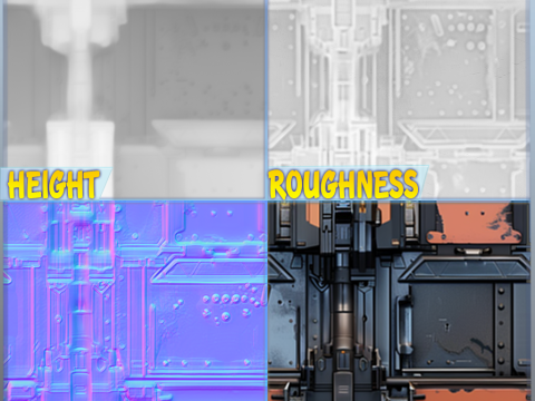 Sci-FI Seamless Texture Texturas CG