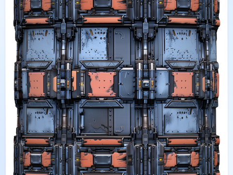 Sci-FI Seamless Texture Texturas CG