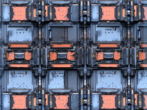 Sci-FI Seamless Texture Texturas CG
