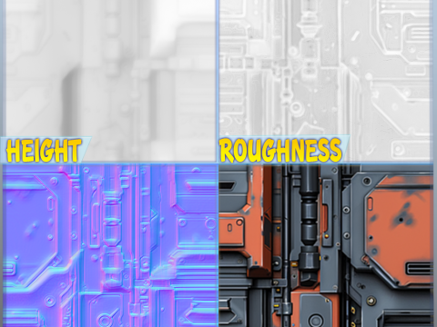 Sci-FI Seamless Texture Texturas CG