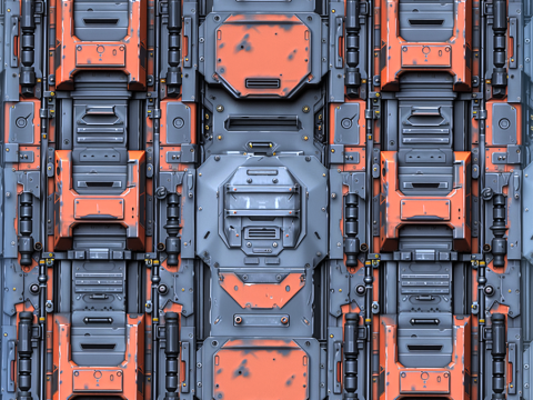 Sci-FI Seamless Texture Texturas CG