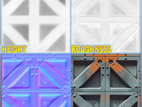 Sci-Fi безшовні текстури CG Текстури