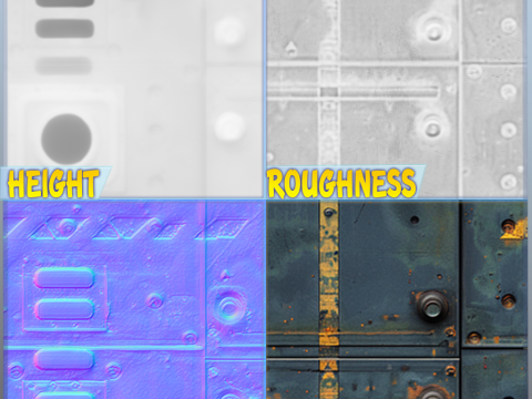 Sci-FI Seamless Texture CG Textures