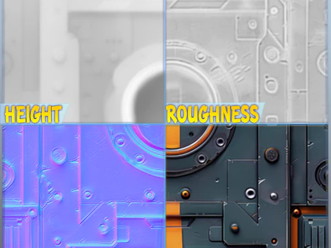 Sci-FI Seamless Texture CG Textures