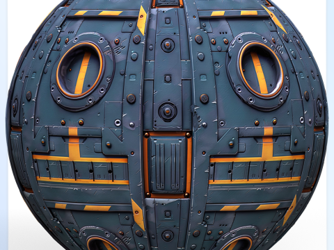 Sci-FI Seamless Texture Tekstur CG