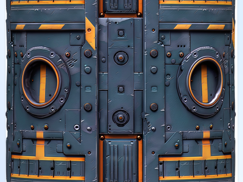 Sci-FI Seamless Texture Tekstur CG