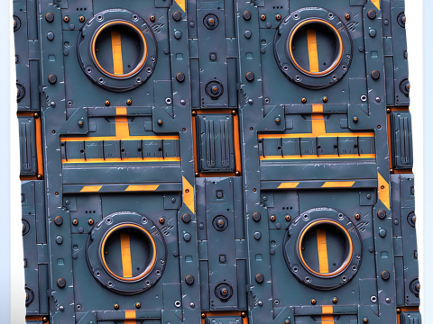 Sci-FI Seamless Texture Tekstur CG