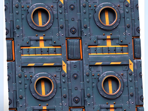 Sci-FI Seamless Texture CG Textures