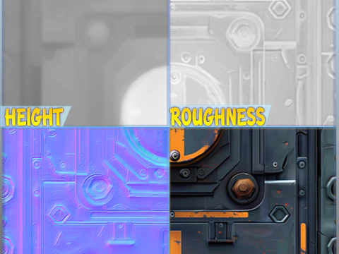 Sci-FI Seamless Texture CG Textures