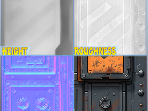 Sci-FI Seamless Texture CG Textures