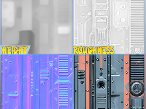 Sci-Fi безшовні текстури CG Текстури