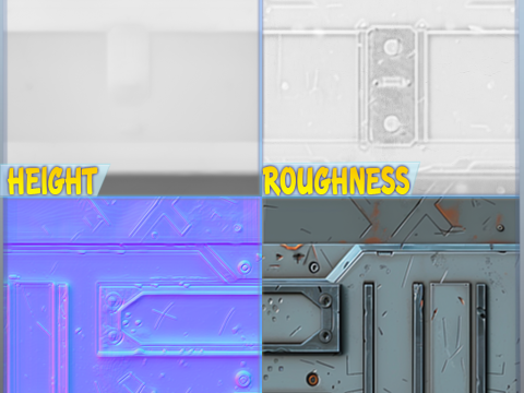 Sci-FI Seamless Texture CG テクスチャ