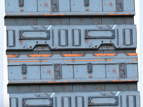 Sci-FI Seamless Texture CG テクスチャ