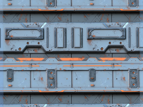 Sci-FI Seamless Texture CG テクスチャ