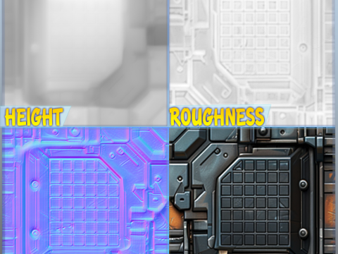 Sci-FI Seamless Texture Texturas CG