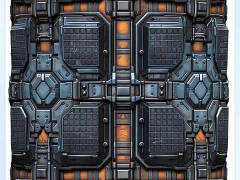Sci-FI Seamless Texture Texturas CG