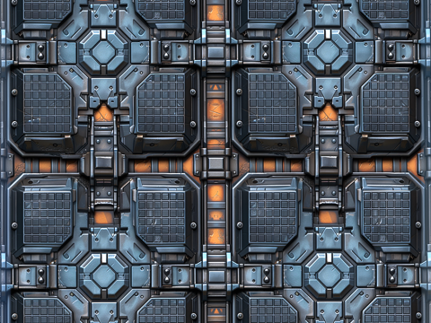 Sci-FI Seamless Texture Texturas CG