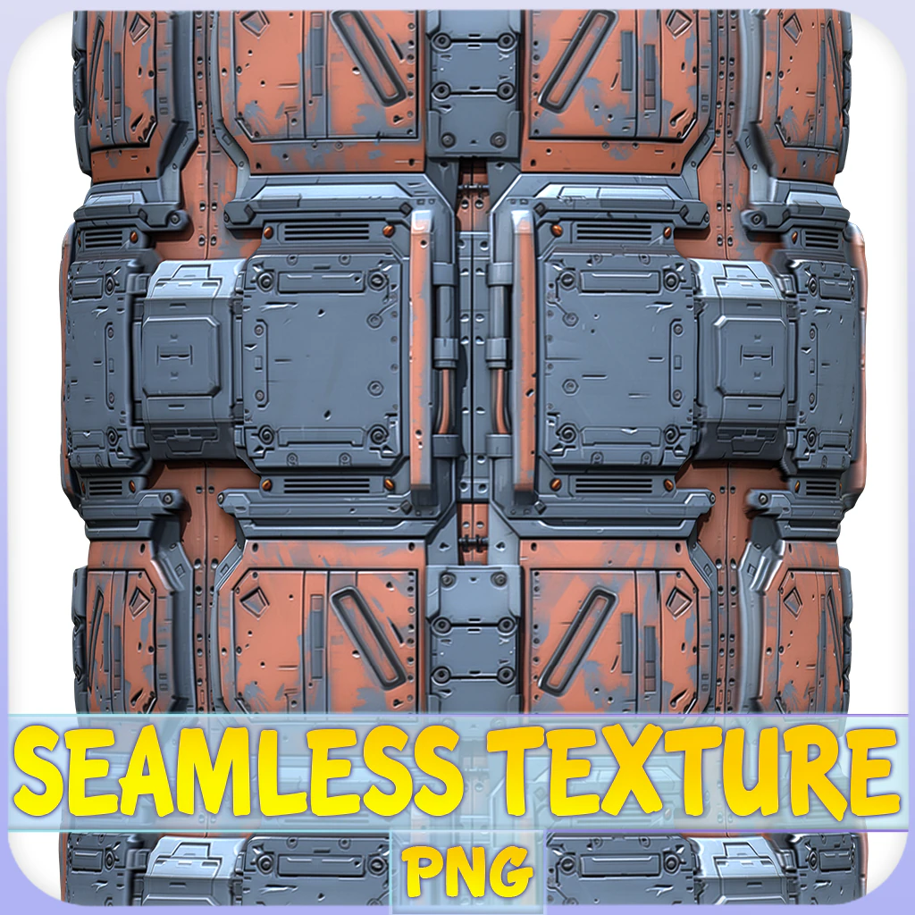 Sci-FI Seamless Texture CG Textures .c4d .max .obj .3ds .fbx .stl .blend 