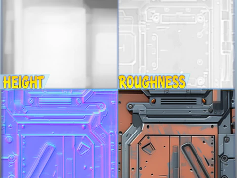 Sci-FI Seamless Texture CG Textures