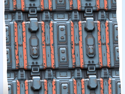 Sci-FI Seamless Texture Texturas CG
