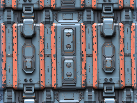 Sci-FI Seamless Texture Texturas CG