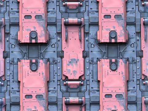 Sci-FI Seamless Texture CG Texturen