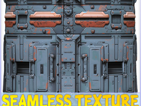Sci-FI Seamless Texture CG テクスチャ