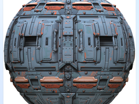 Sci-FI Seamless Texture Tekstur CG