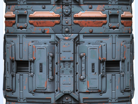 Sci-FI Seamless Texture Tekstur CG