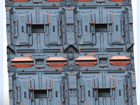 Sci-FI Seamless Texture Tekstur CG