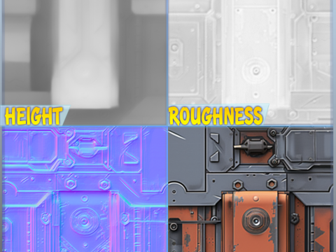 Sci-FI Seamless Texture CG Textures