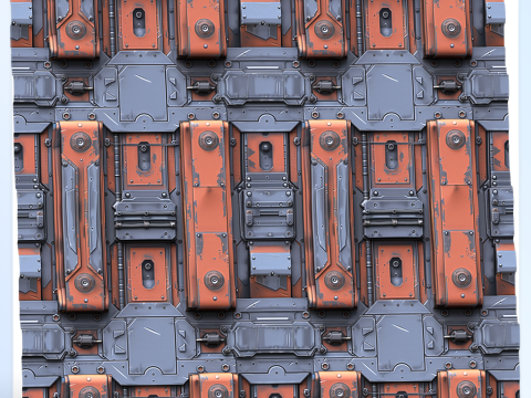 Sci-FI Seamless Texture CG Textures