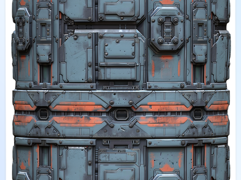 Sci-FI Seamless Texture CG Tekstury