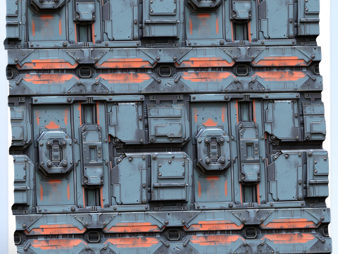 Sci-FI Seamless Texture CG Tekstury