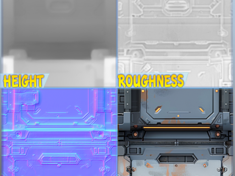 Sci-FI Seamless Texture CG Texturen