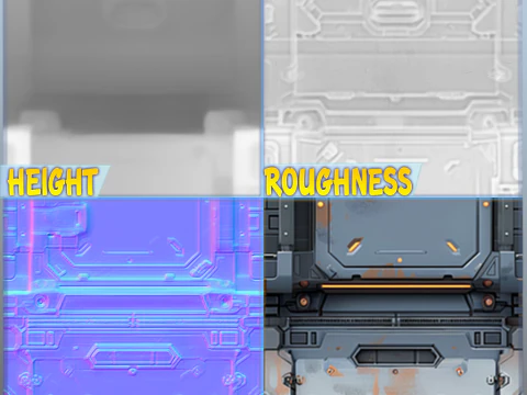 Sci-Fi безшовні текстури CG Текстури