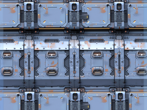 Sci-FI Seamless Texture CG Texturen