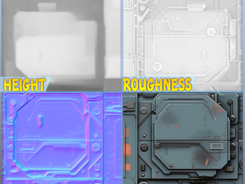 Sci-FI Seamless Texture CG Textures