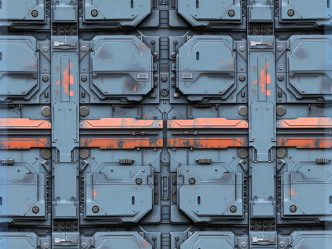Sci-FI Seamless Texture CG Textures