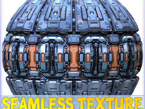 Sci-FI Seamless Texture CG Texturen