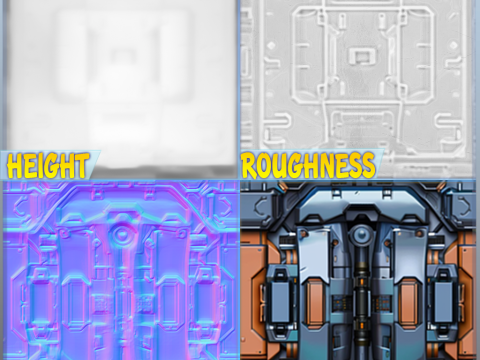 Sci-FI Seamless Texture CG Textures
