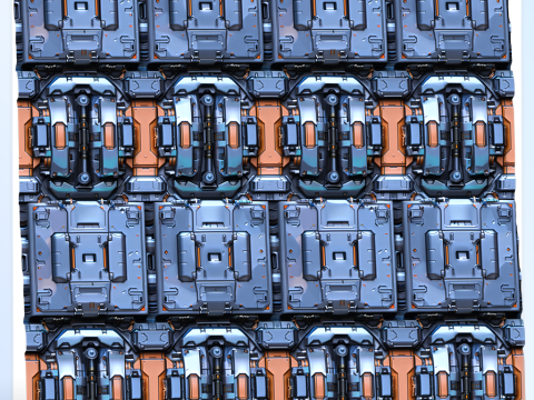 Sci-FI Seamless Texture CG Textures