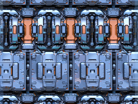Sci-FI Seamless Texture CG Textures