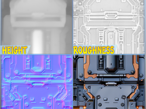 Sci-FI Seamless Texture CG Textures