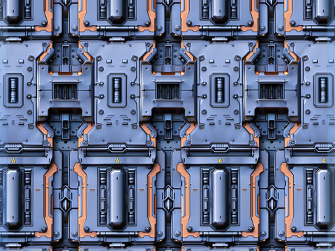Sci-FI Seamless Texture CG Textures