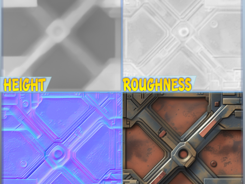 Sci-FI Seamless Texture CG 텍스쳐