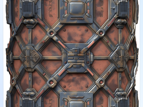Sci-FI Seamless Texture CG 텍스쳐