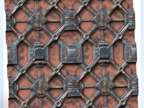 Sci-FI Seamless Texture CG 텍스쳐